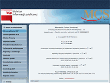 Tablet Screenshot of bip.mcs-przychodnia.pl